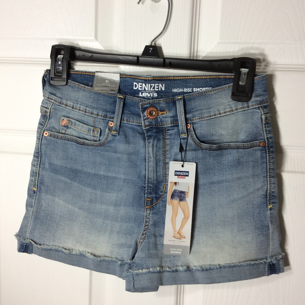 Juniors' DENIZEN Levi's High Waisted Jean Shorts